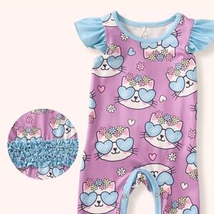 Purrfectly cute girl romper